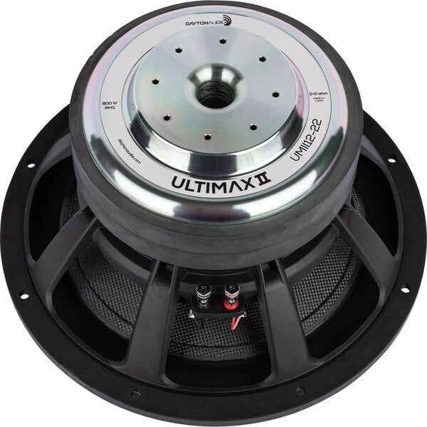 Main product image for Dayton Audio UMII12-22 Ultimax II 12" DVC Subwoofer 2 Ohm Per Coil295-712